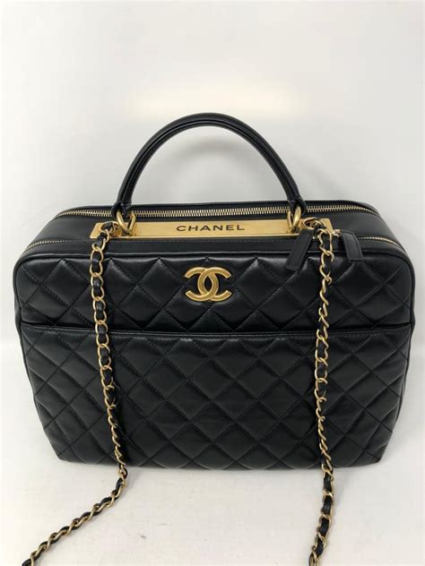 chanel bowling bag black|Chanel bowling bag vintage.